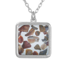 Collier - morceaux de silex