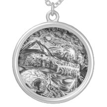 Collier noir et blanc d'enfer