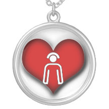 COLLIER POUR DES INFIRMIÈRES - ICÔNE DE COEUR/INFI