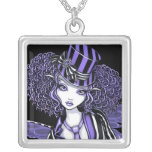 Collier pourpre de fée de couture de Fiona Steampu