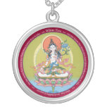 Collier rond - Tara blanc - argent plaqué