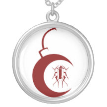 Collier rouge de bombe de l'EC