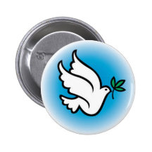 colombe de paix badge avec épingle