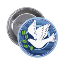 Colombe de paix pin's avec agrafe