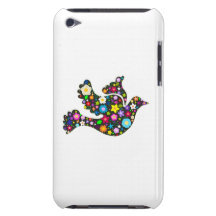 Colombe florale des fleurs coques barely there iPod