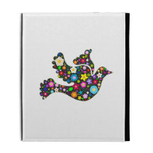 Colombe florale des fleurs coques iPad