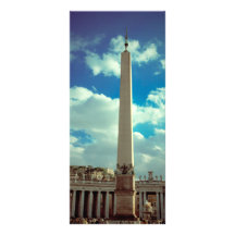 Colonne de Ville du Vatican Carte Double En Couleur