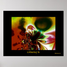 Coloration abstraite de Digitals d'art d'affiche d