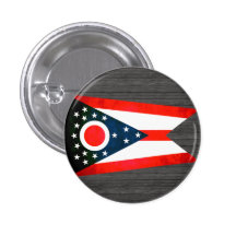 Colorful Contrast Ohio Flag Pinback Buttons