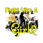 Combat comme un cancer de la vessie 30,8 de fille t-shirts