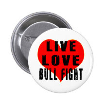 Combat de Taureau vivant d'amour Pin's Avec Agrafe