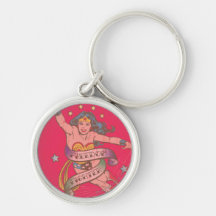 Combattant de liberté de femme de merveille porte-clef