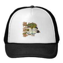 Combattants de karaté de dragon casquette