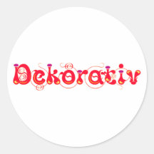 Comme décoration adhésif