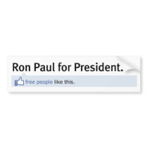 Comme l'adhésif pour pare-chocs de Ron Paul