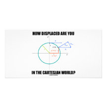 Comment déplacés êtes-vous dans le monde cartésien photocarte personnalisée
