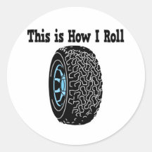 Comment je roule le pneu autocollant rond