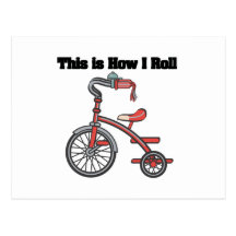 Comment je roule (le tricycle) cartes postales