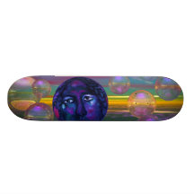 Compassion - conscience de violette et d'or skateboards personnalisés