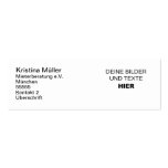 Complètement lui-même Slim-Visitenkarten organisés Cartes De Visite Professionnelles
