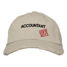 Comptable qui n'est pas de service casquette brodée