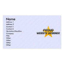 Concepteur fier de site Web Cartes De Visite Personnelles
