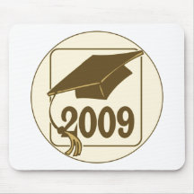 Conception 2009 de chapeau d'obtention du diplôme tapis de souris