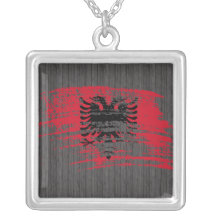 Conception albanaise fraîche de drapeau collier personnalisé