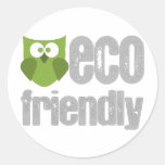 Conception amicale d'Eco ! Autocollants Ronds