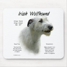 Conception (blanche) d'histoire de chien-loup irla tapis de souris