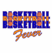 conception bleue et orange de fièvre de basket-bal photos en relief