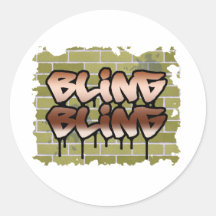 conception bling bling de graffiti autocollants ronds