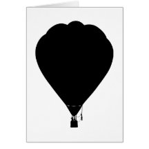 Conception chaude de ballon à air carte de vœux