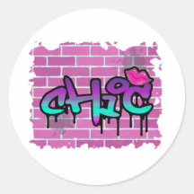 conception chic de graffiti adhésifs