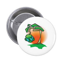 Conception croissante de la terre badge