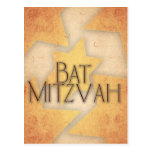 Conception de bat mitzvah de do-it-yourself carte postale