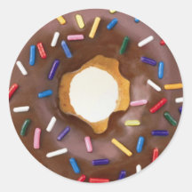 conception de beignet autocollants