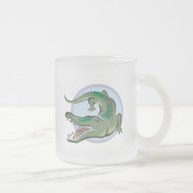 Conception de cercle de crocodile/alligator tasse à café