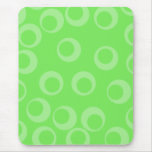 Conception de cercle en vert. Rétro motif. Coutume Tapis De Souris