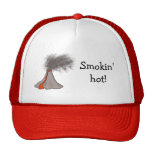 Conception de chapeau de volcan avec "Smokin chaud Casquettes