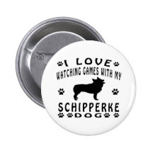 Conception de chien de Schipperke Badge