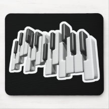 conception de clés de clavier de piano tapis de souris