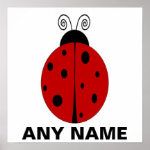 Conception de COCCINELLE customisée avec TOUT NOM Affiche