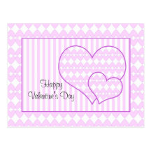 Conception de coeur de Valentine Carte Postale