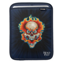 Conception de crâne de reniflard du feu poches pour iPad