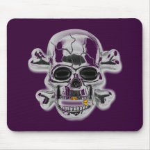 conception de crâne tapis de souris