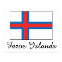 Conception de drapeau des Iles Féroé Carte Postale