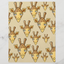 Conception de girafe prospectus avec motif