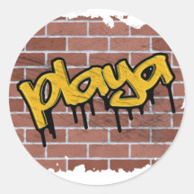 conception de graffiti de playa adhésifs