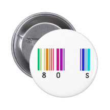 conception de la couleur 80s ! badge avec épingle